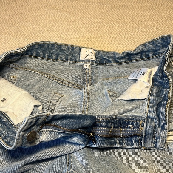Kuwalla Tee Light Blue Denim Shorts.  Kuwalla Jorts.  Jean Shorts.  Size 36 - Picture 10 of 11
